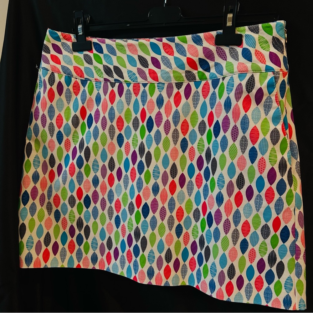 C - Cutter & Buck Colorful Leaf Print Mini Skirt